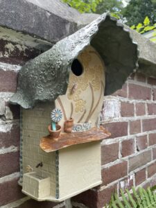 Vogelhuis keramiek steampunk